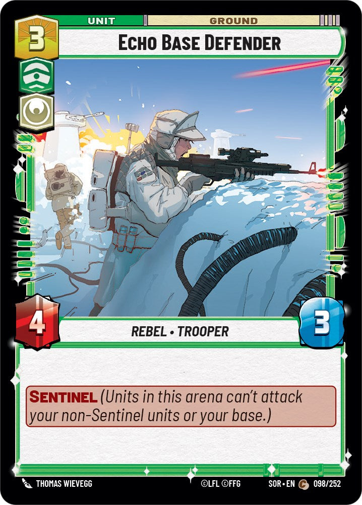 Echo Base Defender (098/252) [Spark of Rebellion] | Shuffle n Cut Hobbies & Games