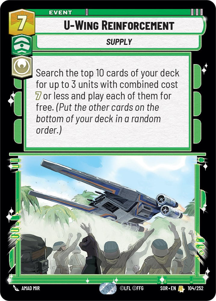 U-Wing Reinforcement (104/252) [Spark of Rebellion] | Shuffle n Cut Hobbies & Games