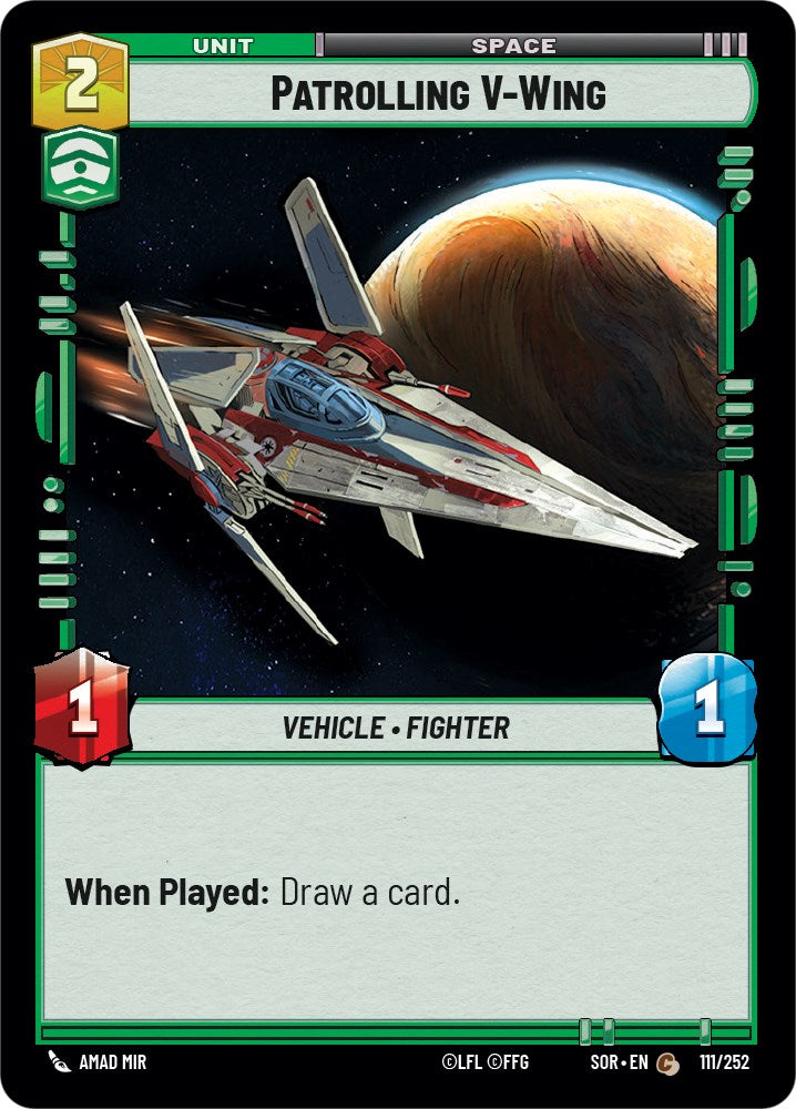 Patrolling V-Wing (111/252) [Spark of Rebellion] | Shuffle n Cut Hobbies & Games