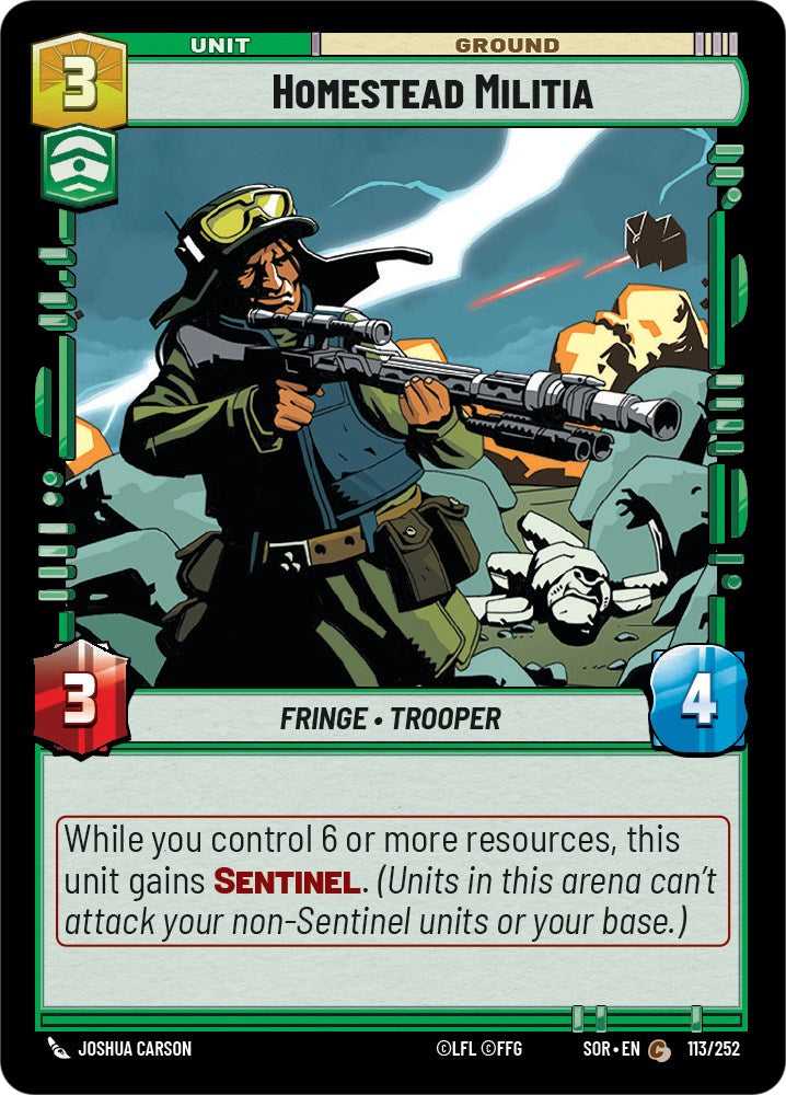 Homestead Militia (113/252) [Spark of Rebellion] | Shuffle n Cut Hobbies & Games