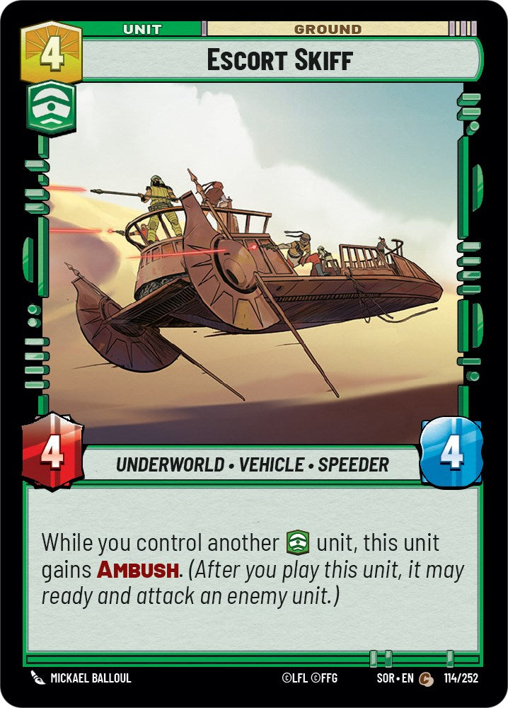 Escort Skiff (114/252) [Spark of Rebellion] | Shuffle n Cut Hobbies & Games