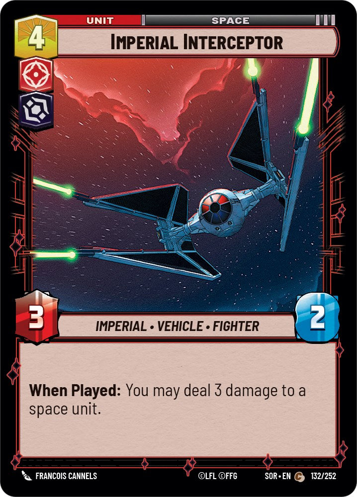 Imperial Interceptor (132/252) [Spark of Rebellion] | Shuffle n Cut Hobbies & Games