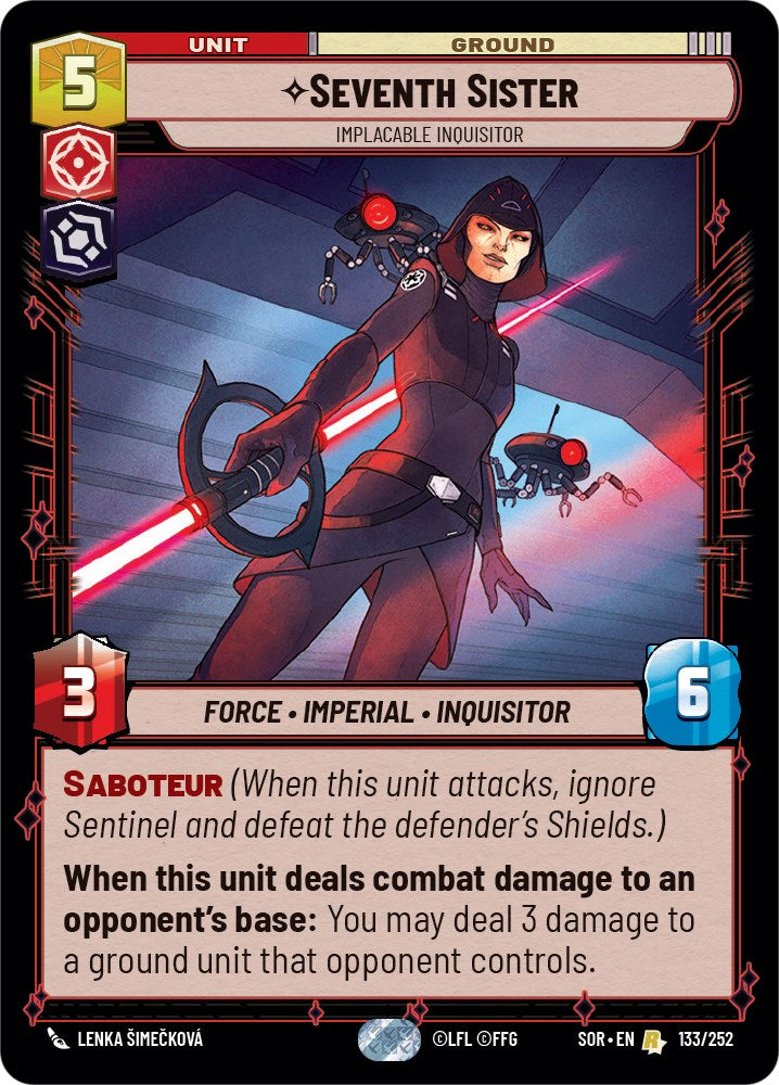 Seventh Sister - Implacable Inquisitor (133/252) [Spark of Rebellion] | Shuffle n Cut Hobbies & Games