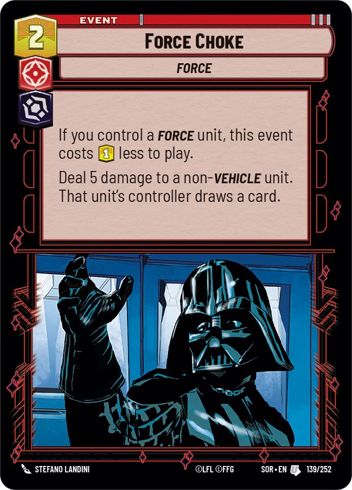 Force Choke (139/252) [Spark of Rebellion] | Shuffle n Cut Hobbies & Games