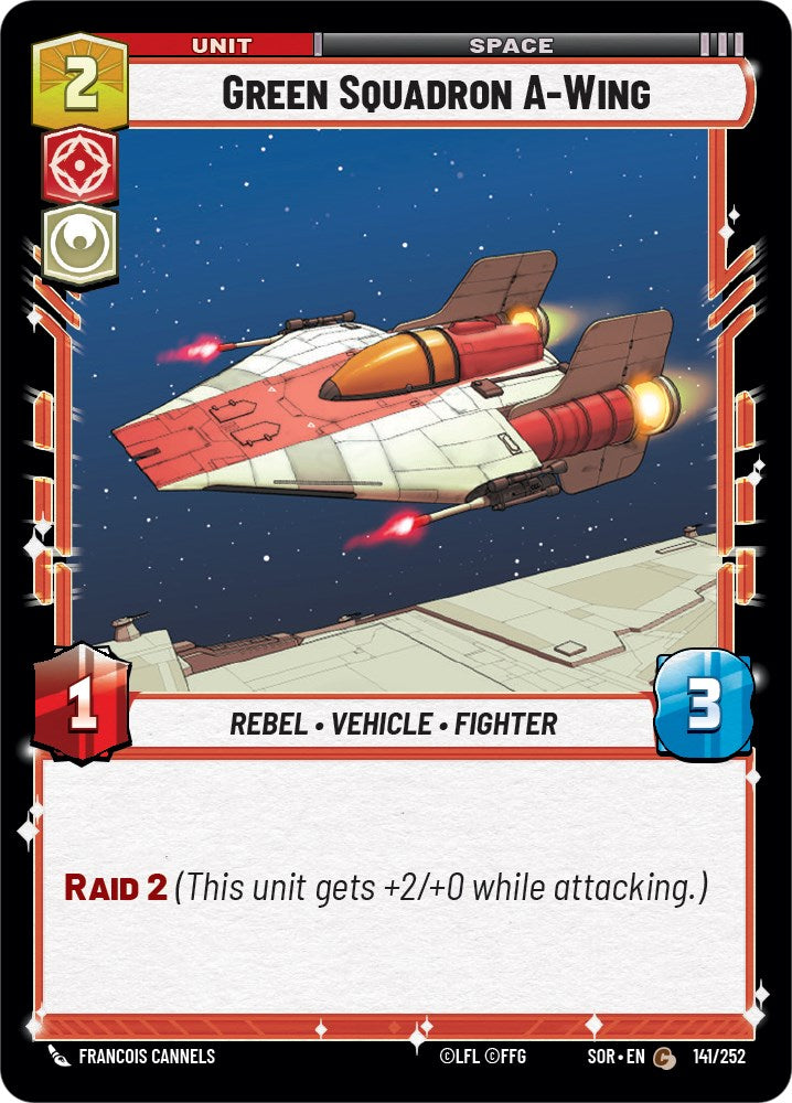 Green Squadron A-Wing (141/252) [Spark of Rebellion] | Shuffle n Cut Hobbies & Games