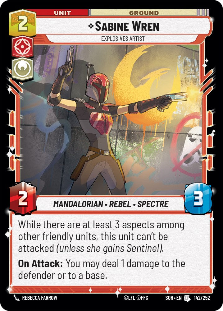 Sabine Wren - Explosives Artist (142/252) [Spark of Rebellion] | Shuffle n Cut Hobbies & Games