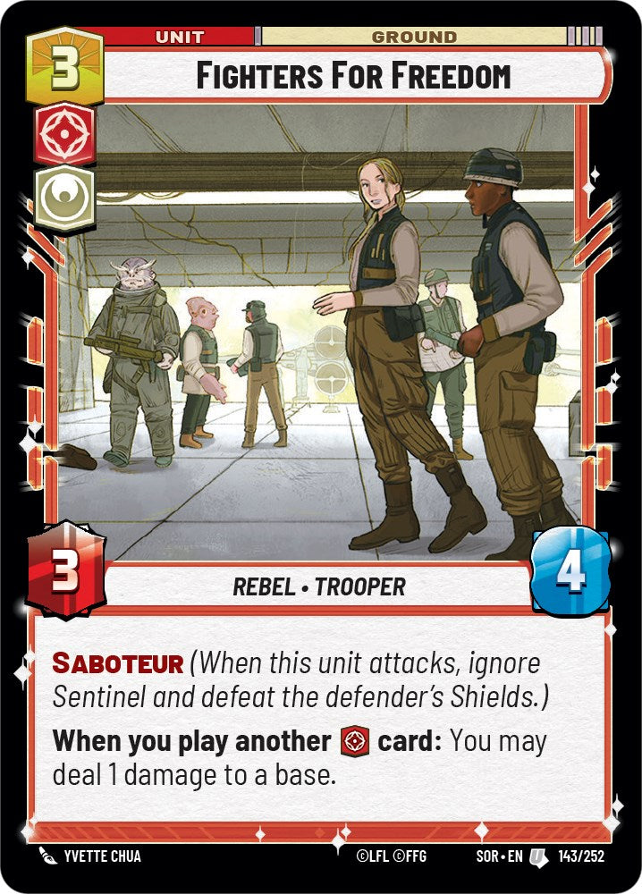 Fighters For Freedom (143/252) [Spark of Rebellion] | Shuffle n Cut Hobbies & Games