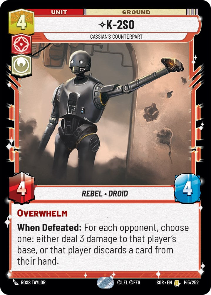 K-2SO - Cassian's Counterpart (145/252) [Spark of Rebellion] | Shuffle n Cut Hobbies & Games
