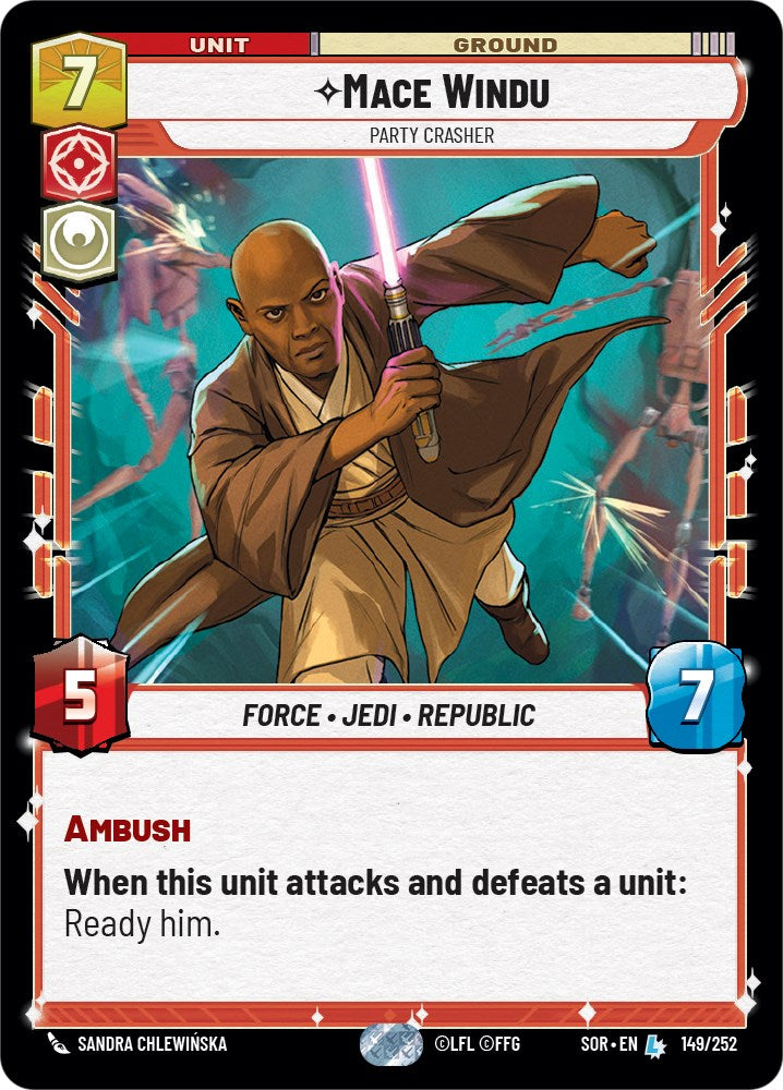 Mace Windu - Party Crasher (149/252) [Spark of Rebellion] | Shuffle n Cut Hobbies & Games
