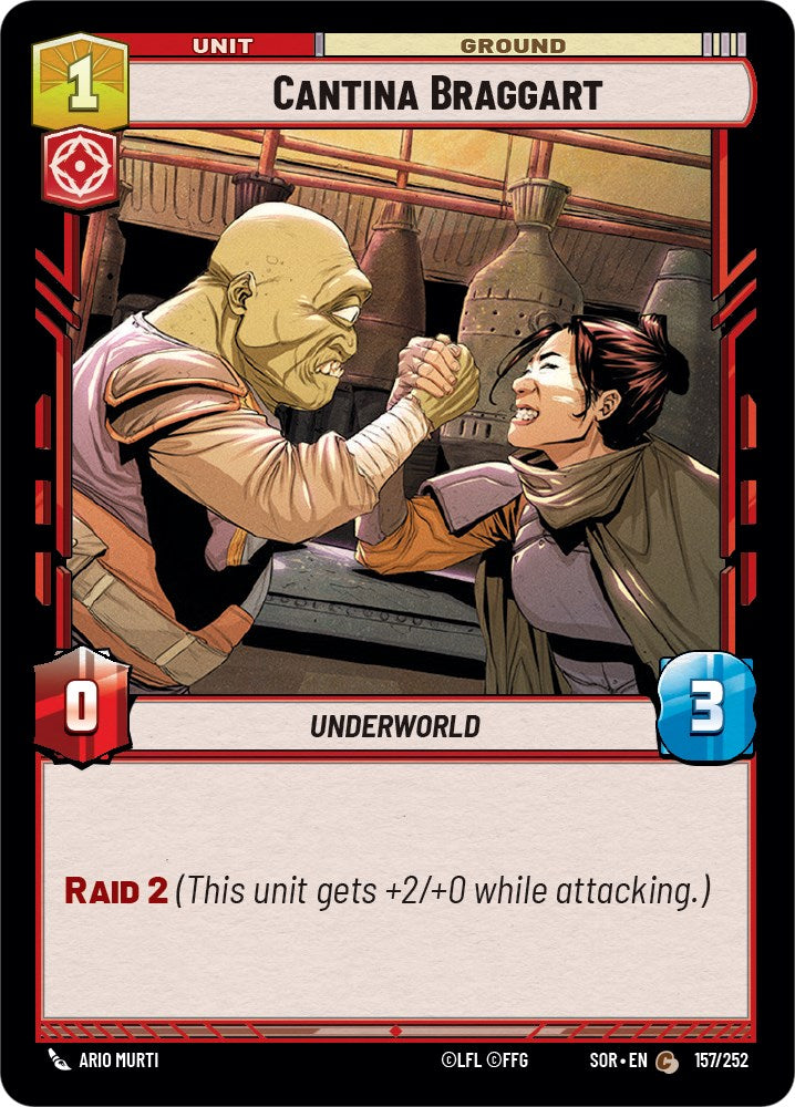 Cantina Braggart (157/252) [Spark of Rebellion] | Shuffle n Cut Hobbies & Games