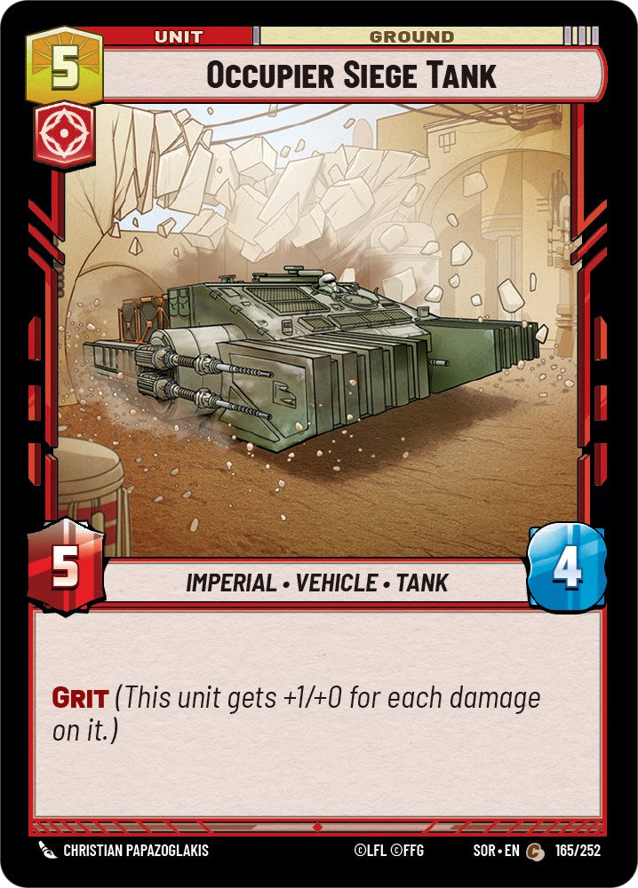 Occupier Siege Tank (165/252) [Spark of Rebellion] | Shuffle n Cut Hobbies & Games