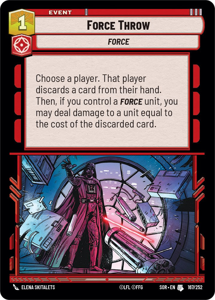 Force Throw (167/252) [Spark of Rebellion] | Shuffle n Cut Hobbies & Games