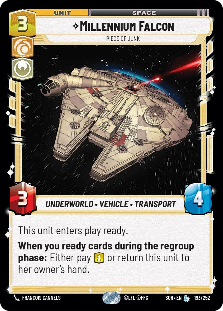 Millennium Falcon - Piece of Junk (193/252) [Spark of Rebellion] | Shuffle n Cut Hobbies & Games