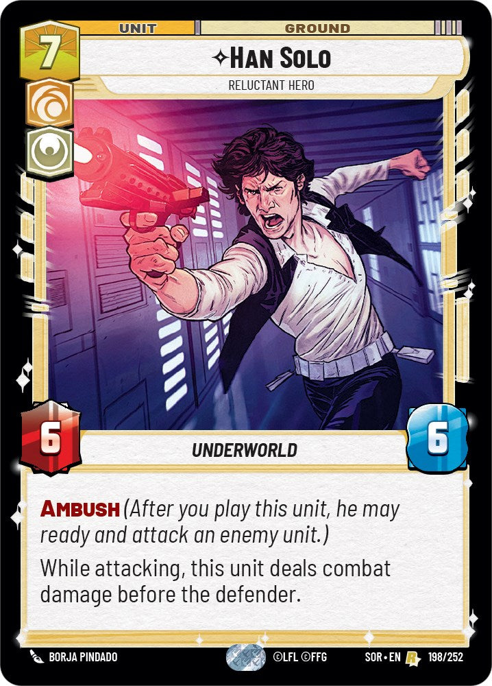 Han Solo - Relunctant Hero (198/252) [Spark of Rebellion] | Shuffle n Cut Hobbies & Games