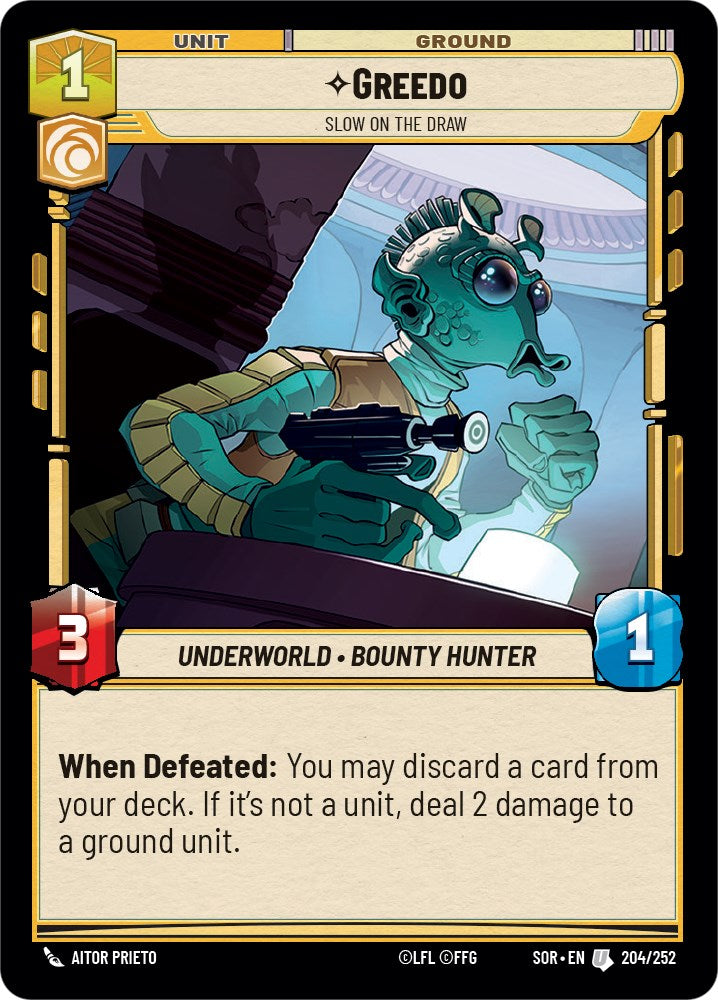 Greedo - Slow on the Draw (204/252) [Spark of Rebellion] | Shuffle n Cut Hobbies & Games