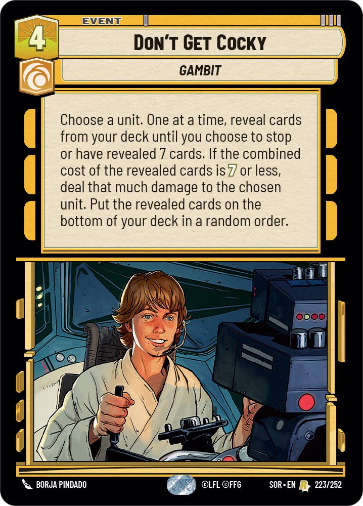 Don't Get Cocky (223/252) [Spark of Rebellion] | Shuffle n Cut Hobbies & Games