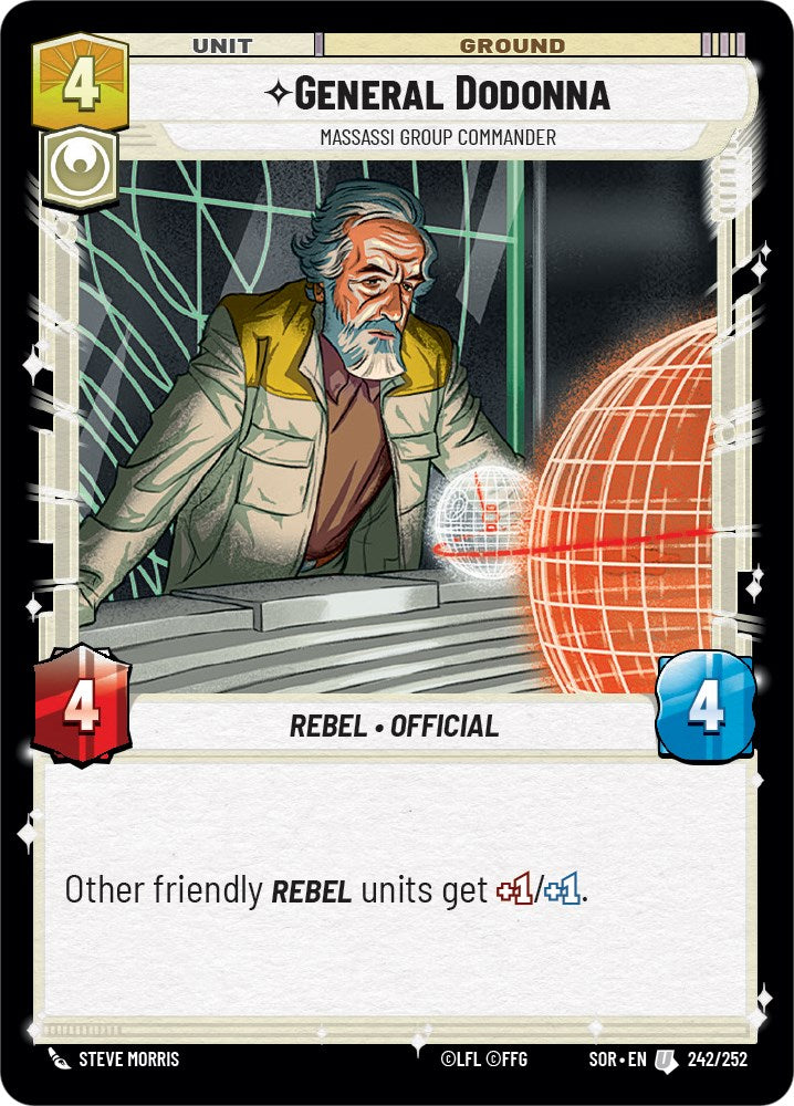 General Dodonna - Massassi Group Commander (242/252) [Spark of Rebellion] | Shuffle n Cut Hobbies & Games