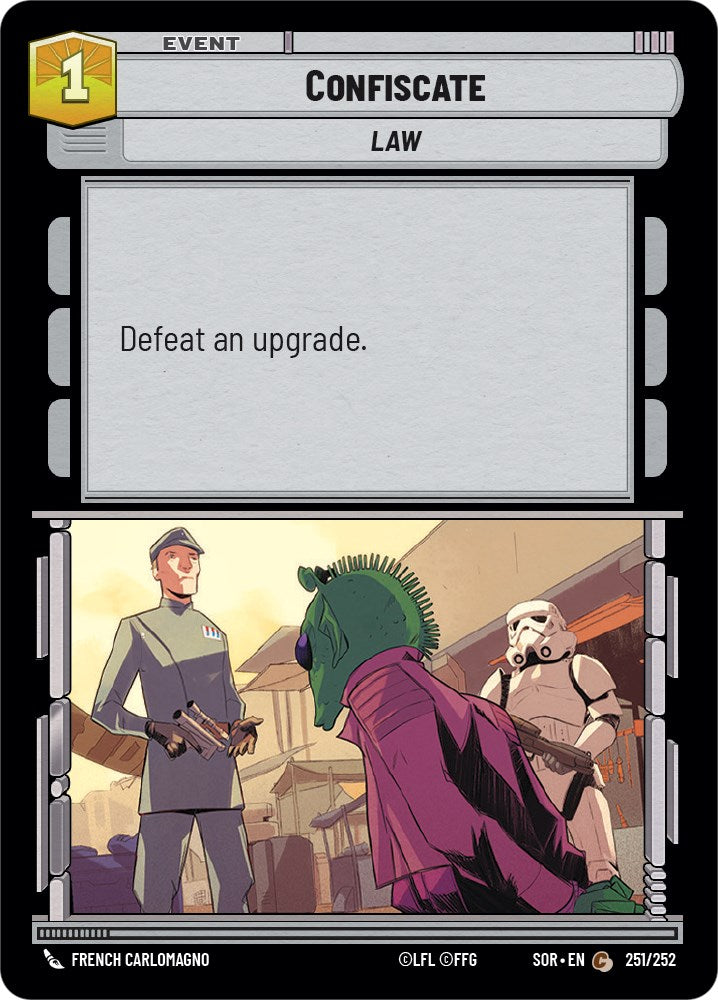 Confiscate (251/252) [Spark of Rebellion] | Shuffle n Cut Hobbies & Games