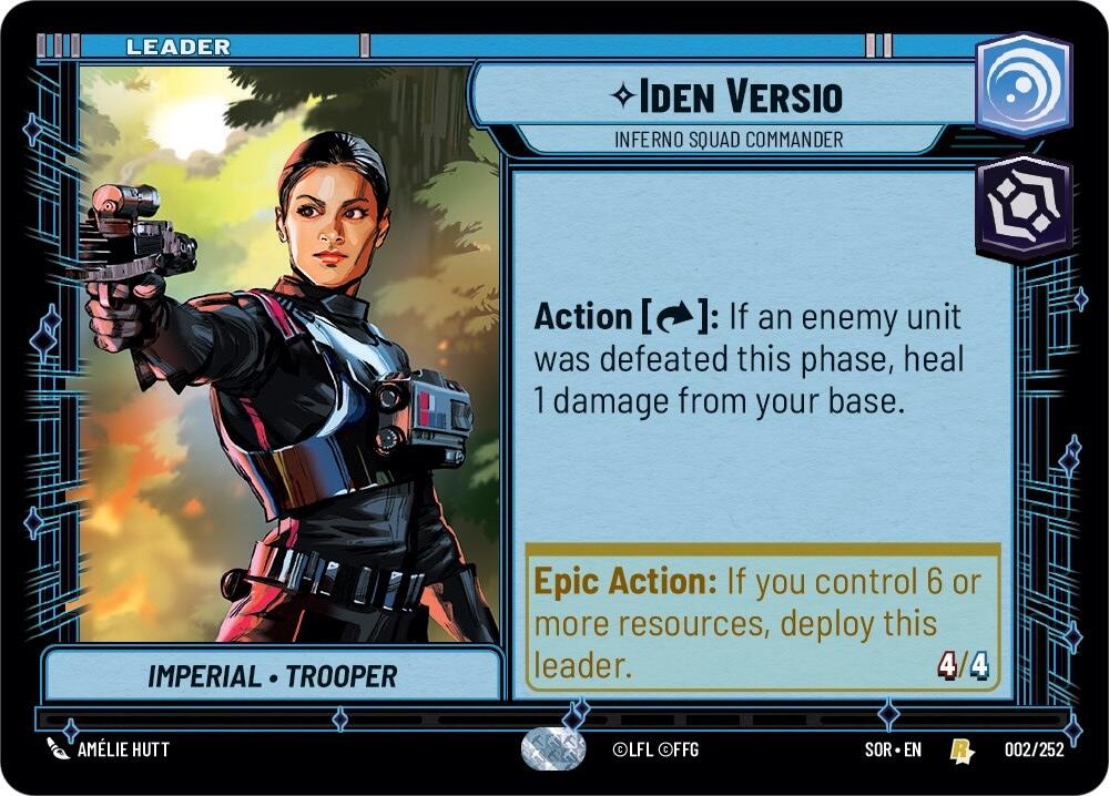 Iden Versio - Inferno Squad Commander (002/252) [Spark of Rebellion] | Shuffle n Cut Hobbies & Games