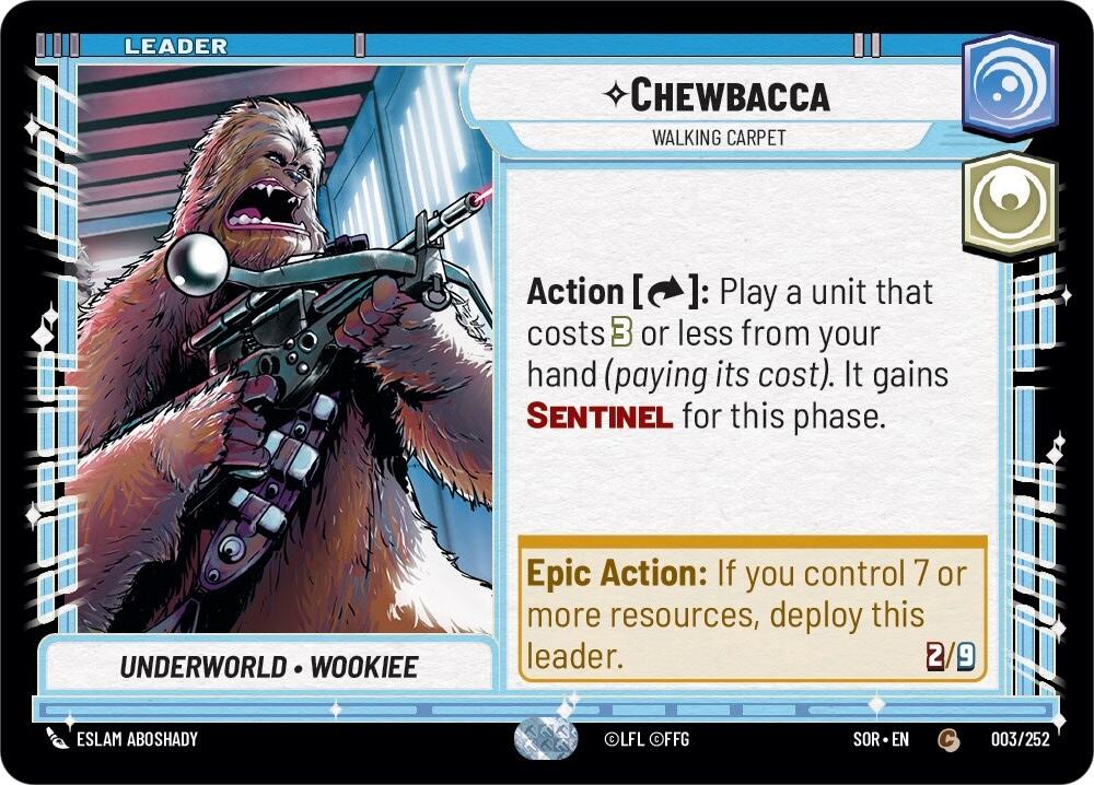 Chewbacca - Walking Carpet (003/252) [Spark of Rebellion] | Shuffle n Cut Hobbies & Games