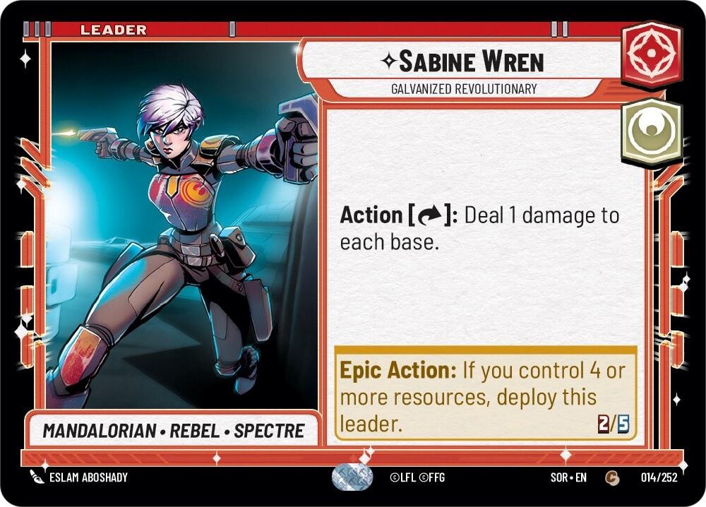 Sabine Wren - Galvanized Revolutionary (014/252) [Spark of Rebellion] | Shuffle n Cut Hobbies & Games