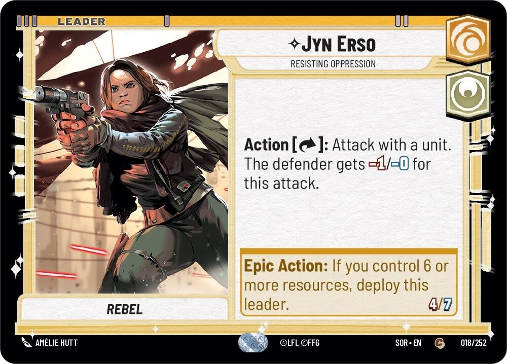 Jyn Erso - Resisting Oppression (018/252) [Spark of Rebellion] | Shuffle n Cut Hobbies & Games