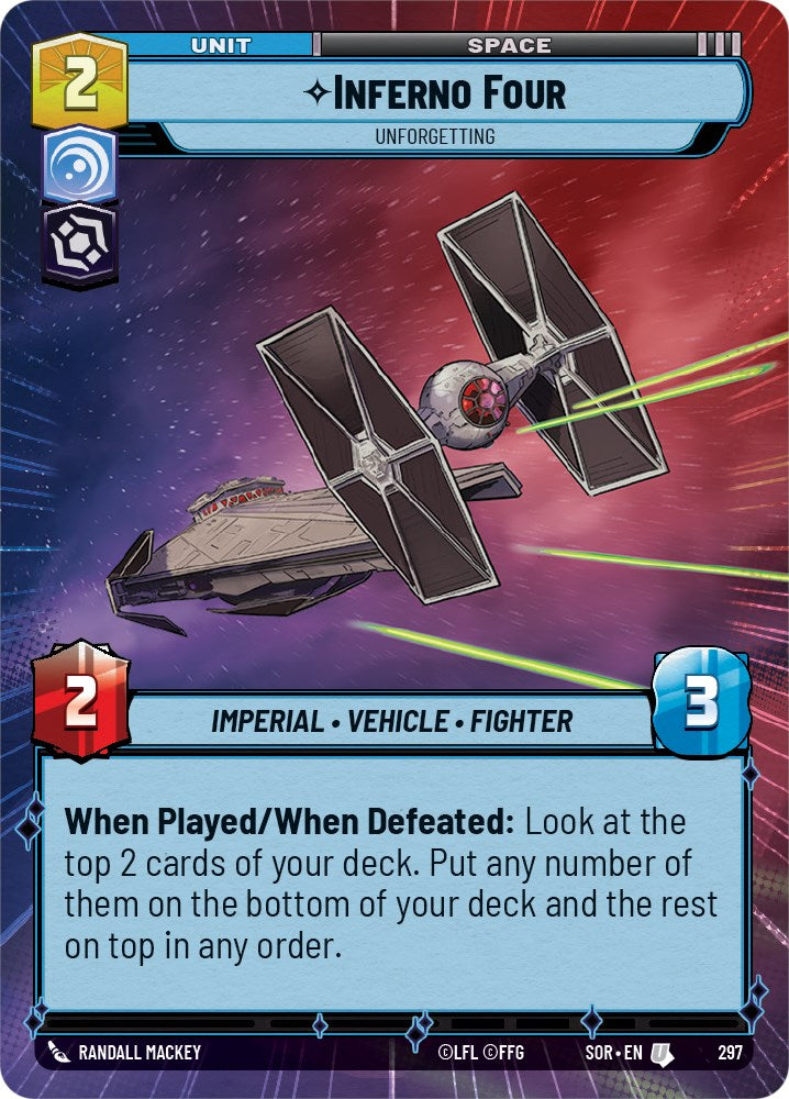 Inferno Four - Unforgetting (Hyperspace) (297) [Spark of Rebellion] | Shuffle n Cut Hobbies & Games