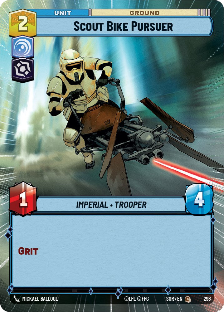 Scout Bike Pursuer (Hyperspace) (298) [Spark of Rebellion] | Shuffle n Cut Hobbies & Games