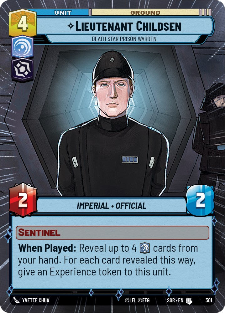 Lieutenant Childsen - Death Star Prison Warden (Hyperspace) (301) [Spark of Rebellion] | Shuffle n Cut Hobbies & Games