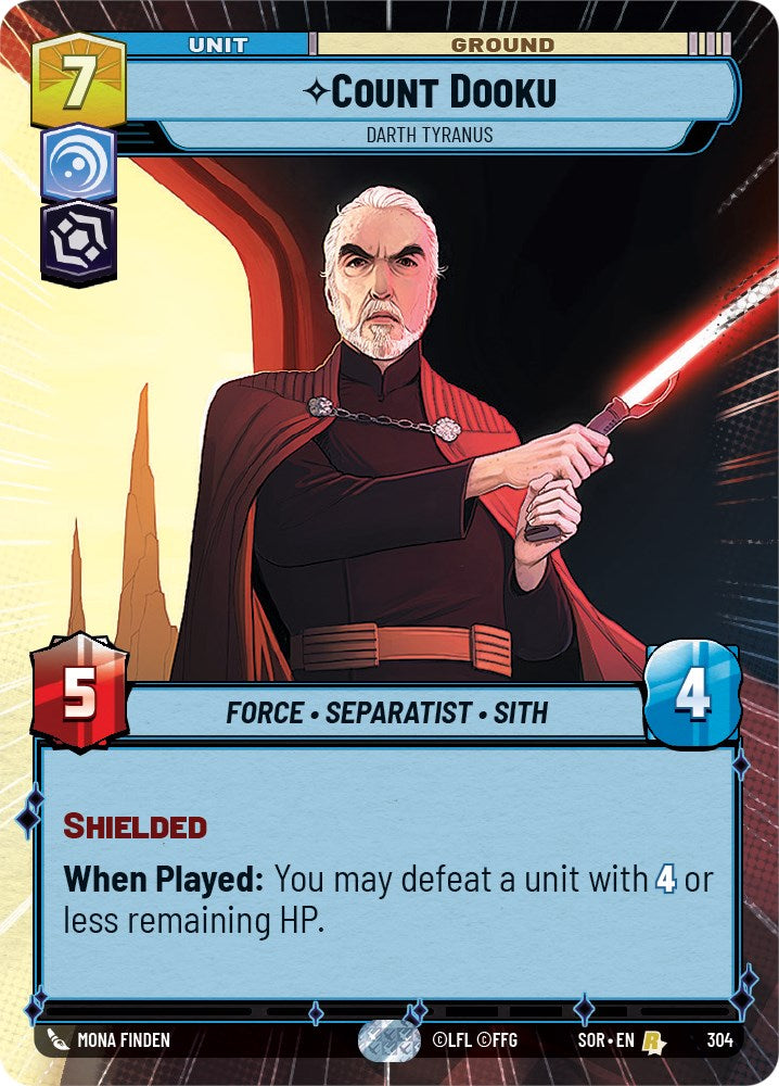 Count Dooku - Darth Tyranus (Hyperspace) (304) [Spark of Rebellion] | Shuffle n Cut Hobbies & Games