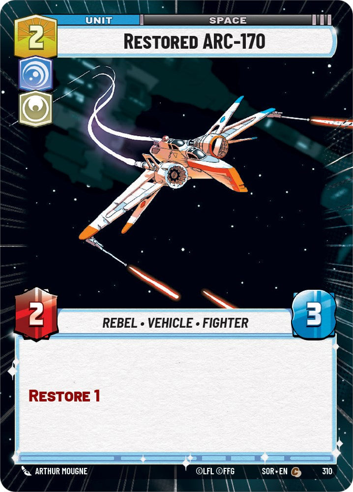 Restored ARC-170 (Hyperspace) (310) [Spark of Rebellion] | Shuffle n Cut Hobbies & Games