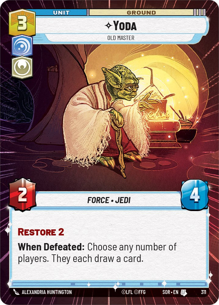 Yoda - Old Master (Hyperspace) (311) [Spark of Rebellion] | Shuffle n Cut Hobbies & Games