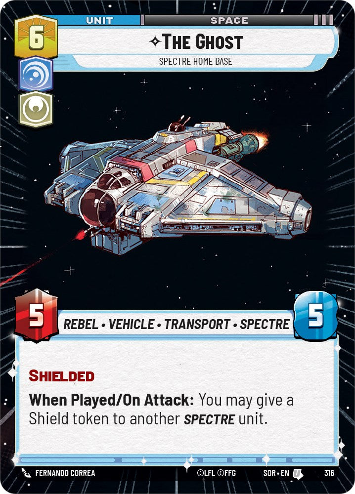 The Ghost - Spectre Home Base (Hyperspace) (316) [Spark of Rebellion] | Shuffle n Cut Hobbies & Games