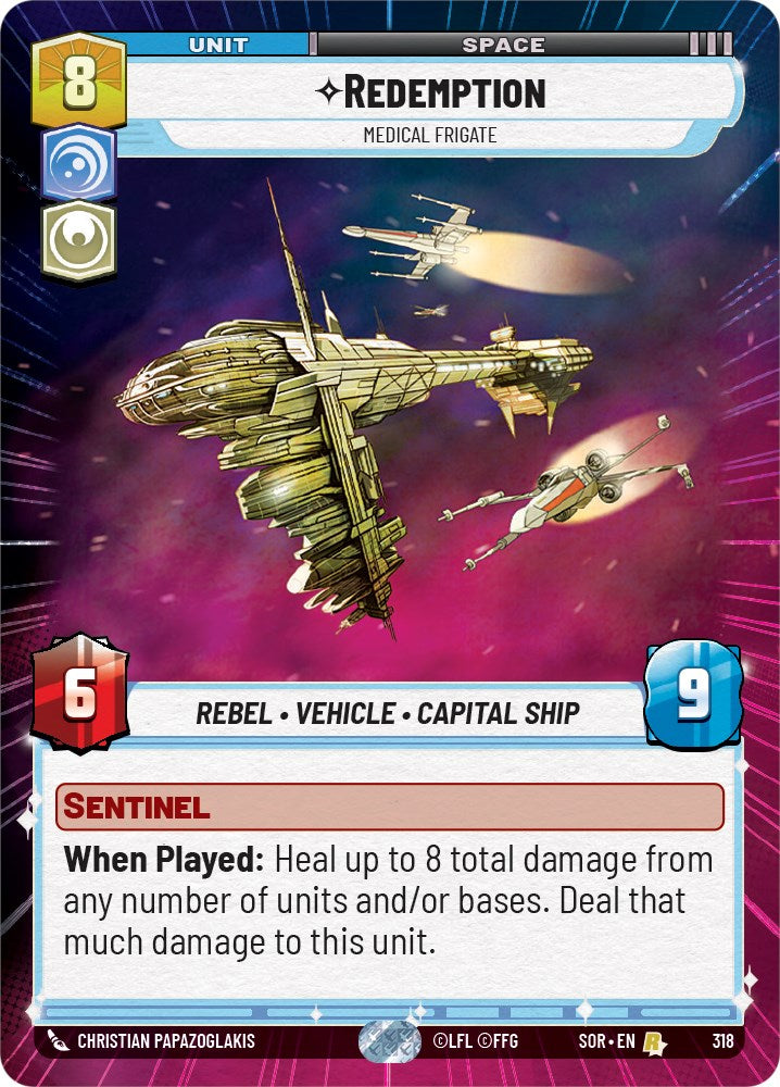 Redemption - Medical Frigate (Hyperspace) (318) [Spark of Rebellion] | Shuffle n Cut Hobbies & Games