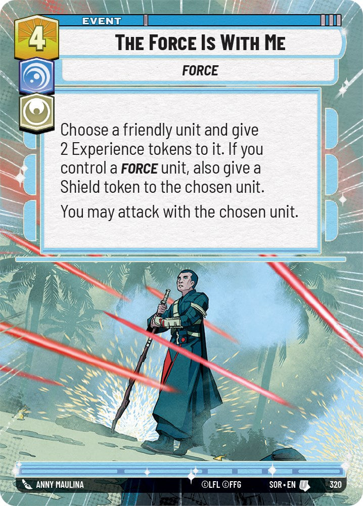 The Force is With Me (Hyperspace) (320) [Spark of Rebellion] | Shuffle n Cut Hobbies & Games