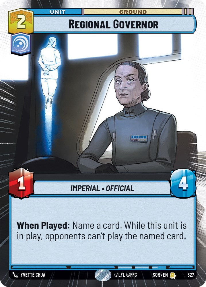 Regional Governor (Hyperspace) (327) [Spark of Rebellion] | Shuffle n Cut Hobbies & Games