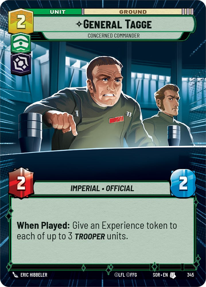 General Tagge - Concerned Commander (Hyperspace) (345) [Spark of Rebellion] | Shuffle n Cut Hobbies & Games