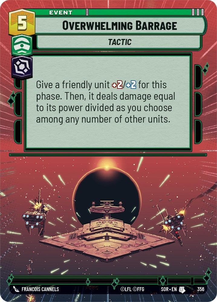 Overwhelming Barrage (Hyperspace) (356) [Spark of Rebellion] | Shuffle n Cut Hobbies & Games