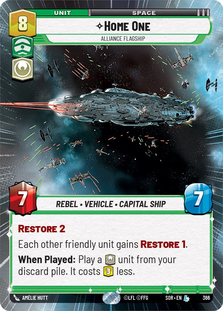 Home One - Alliance Flagship (Hyperspace) (366) [Spark of Rebellion] | Shuffle n Cut Hobbies & Games