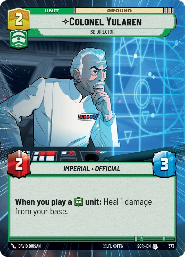 Colonel Yularen - ISB Director (Hyperspace) (373) [Spark of Rebellion] | Shuffle n Cut Hobbies & Games