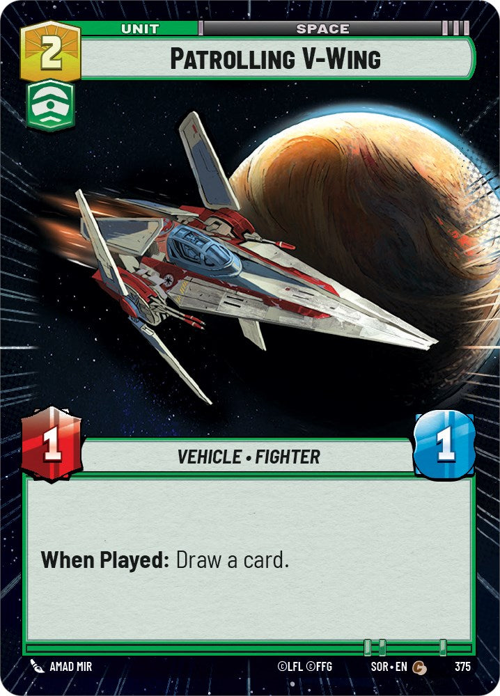Patrolling V-Wing (Hyperspace) (375) [Spark of Rebellion] | Shuffle n Cut Hobbies & Games