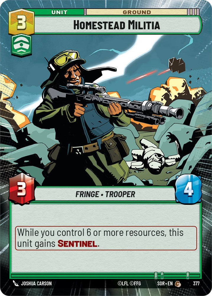 Homestead Militia (Hyperspace) (377) [Spark of Rebellion] | Shuffle n Cut Hobbies & Games