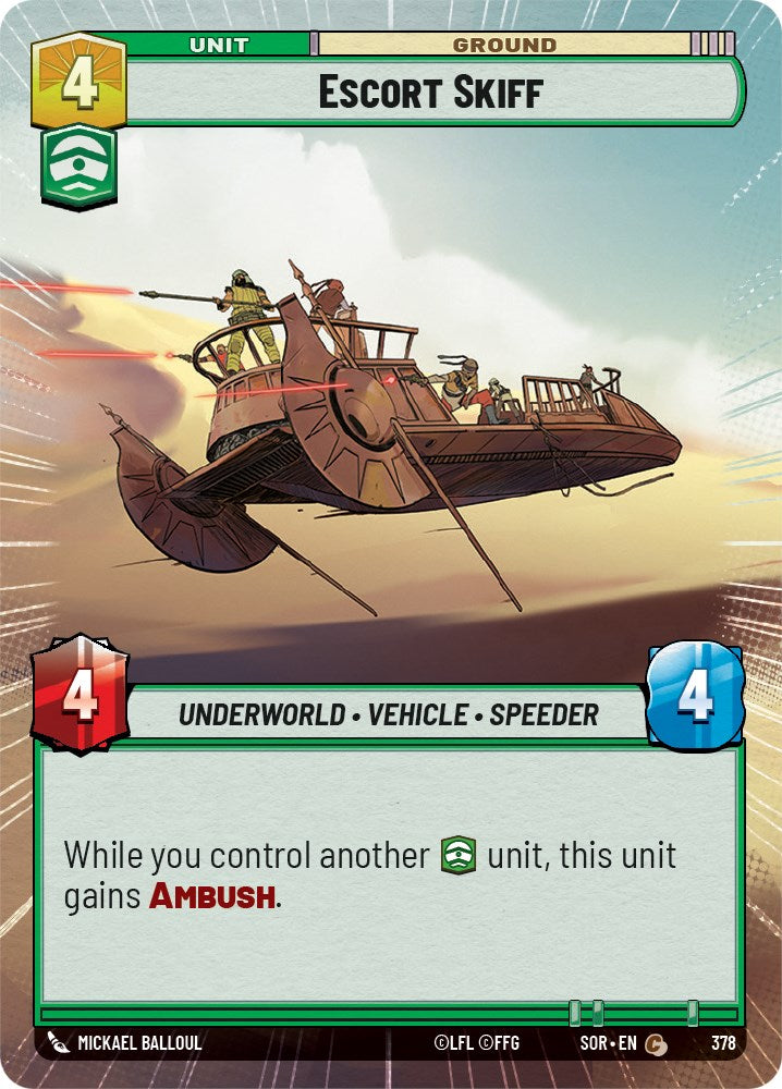 Escort Skiff (Hyperspace) (378) [Spark of Rebellion] | Shuffle n Cut Hobbies & Games