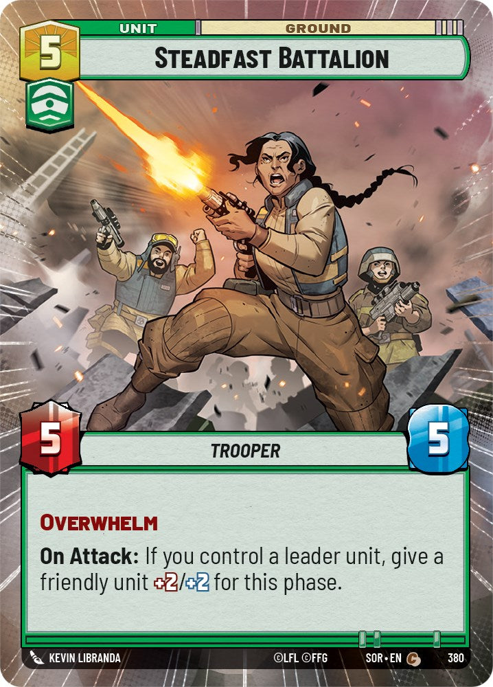 Steadfast Battalion (Hyperspace) (380) [Spark of Rebellion] | Shuffle n Cut Hobbies & Games