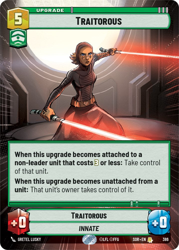 Traitorous (Hyperspace) (386) [Spark of Rebellion] | Shuffle n Cut Hobbies & Games