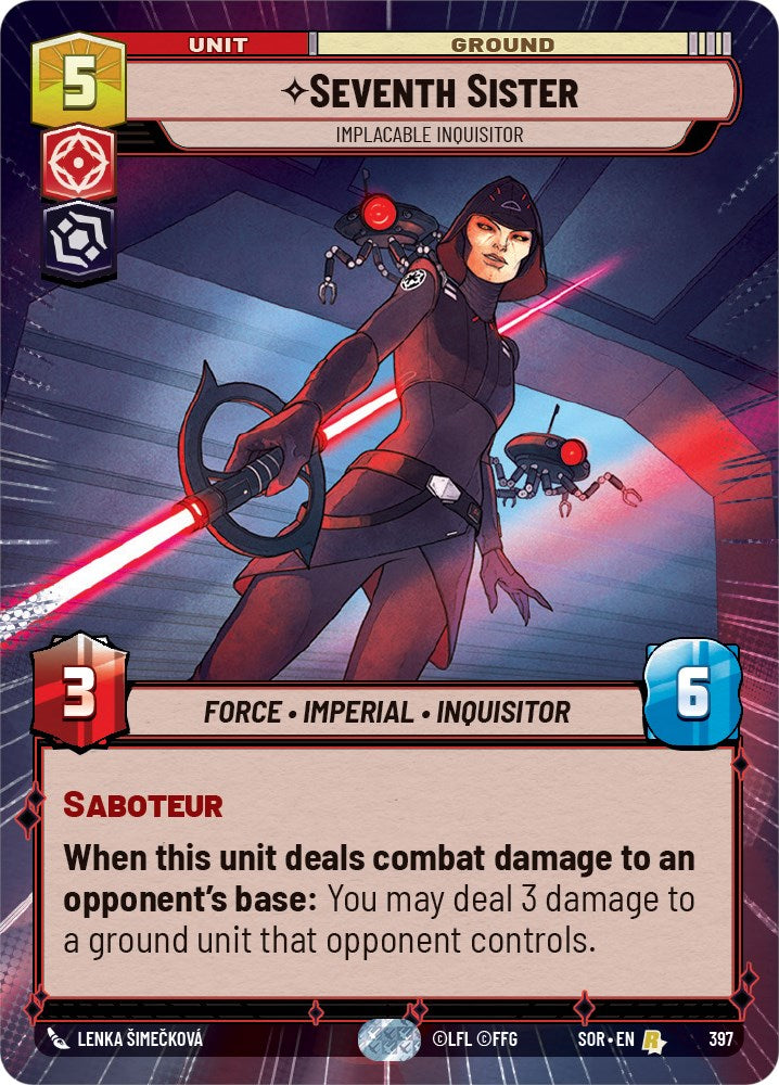 Seventh Sister - Implacable Inquisitor (Hyperspace) (397) [Spark of Rebellion] | Shuffle n Cut Hobbies & Games