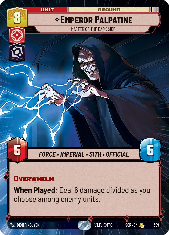 Emperor Palpatine - Master of the Dark Side (Hyperspace) (399) [Spark of Rebellion] | Shuffle n Cut Hobbies & Games