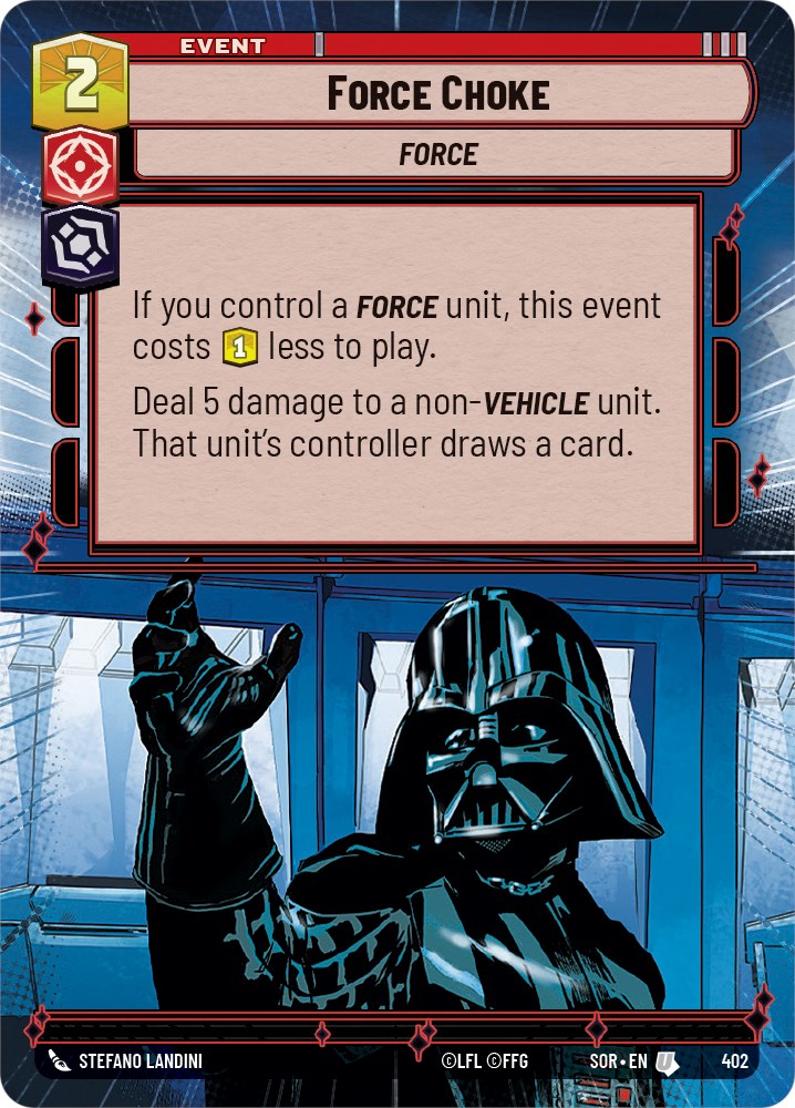 Force Choke (Hyperspace) (402) [Spark of Rebellion] | Shuffle n Cut Hobbies & Games