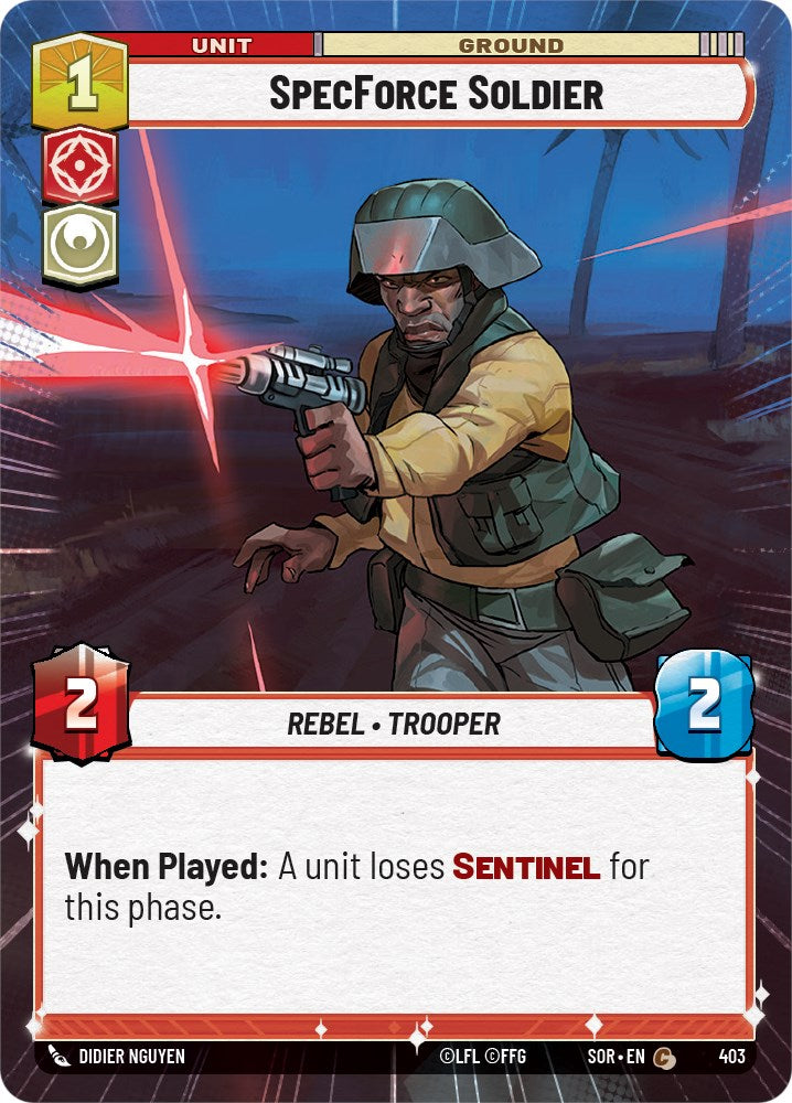 SpecForce Soldier (Hyperspace) (403) [Spark of Rebellion] | Shuffle n Cut Hobbies & Games