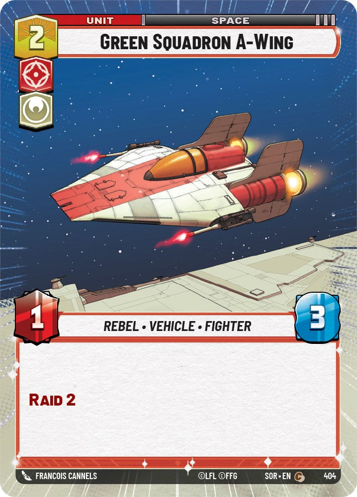 Green Squadron A-Wing (Hyperspace) (404) [Spark of Rebellion] | Shuffle n Cut Hobbies & Games